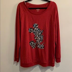 Disney Mickey leopard top